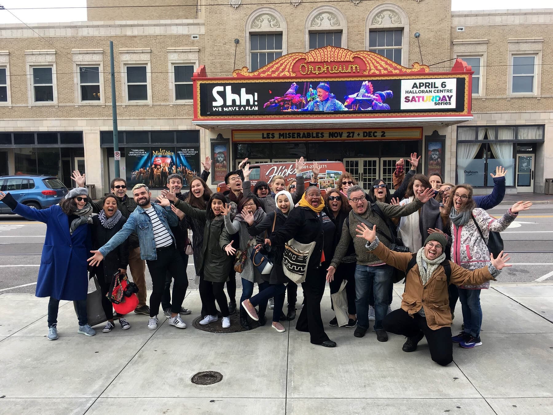 A Tour of Possibilities Group of tourist posing for a photo
