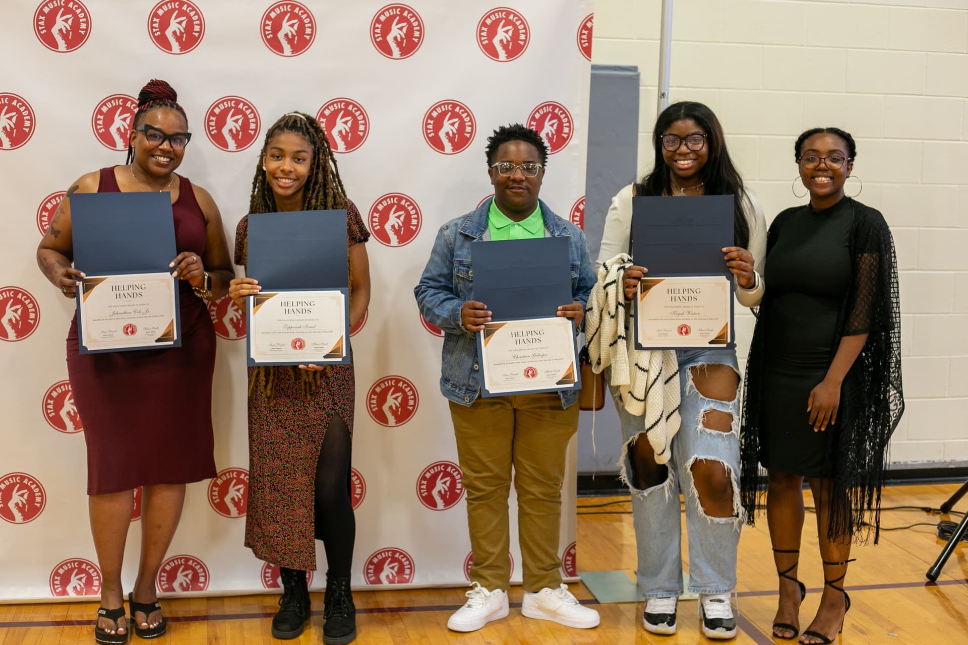 Student graduating from the music school.