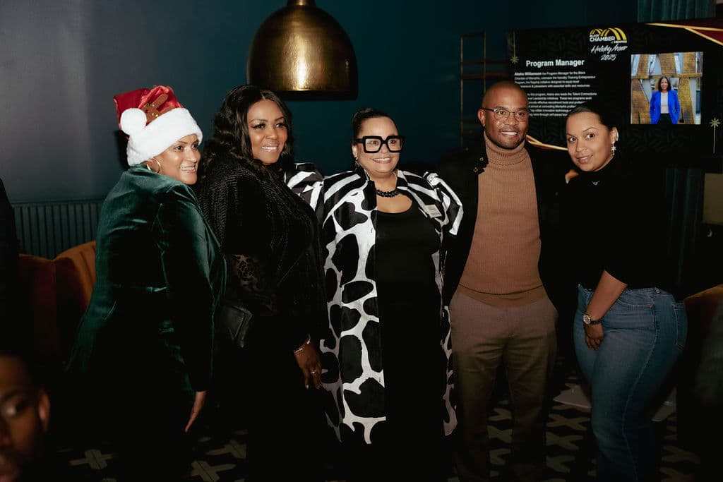 Having fun at the Holiday Mixer 2025